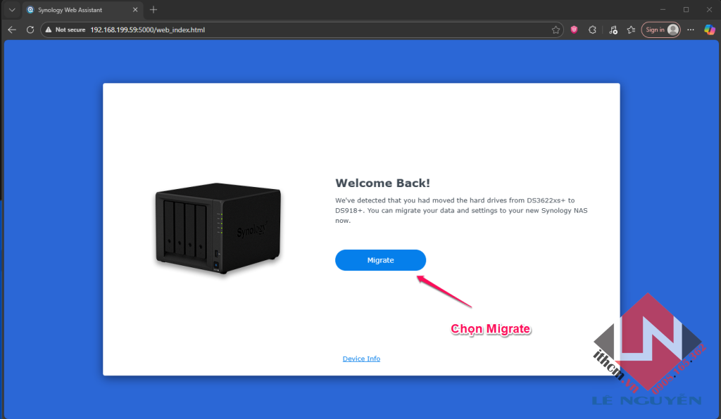 Xử lý & hỗ trợ AE Update lên DSM 7.3 bị mất kết nối đến NAS SYNOLOGY