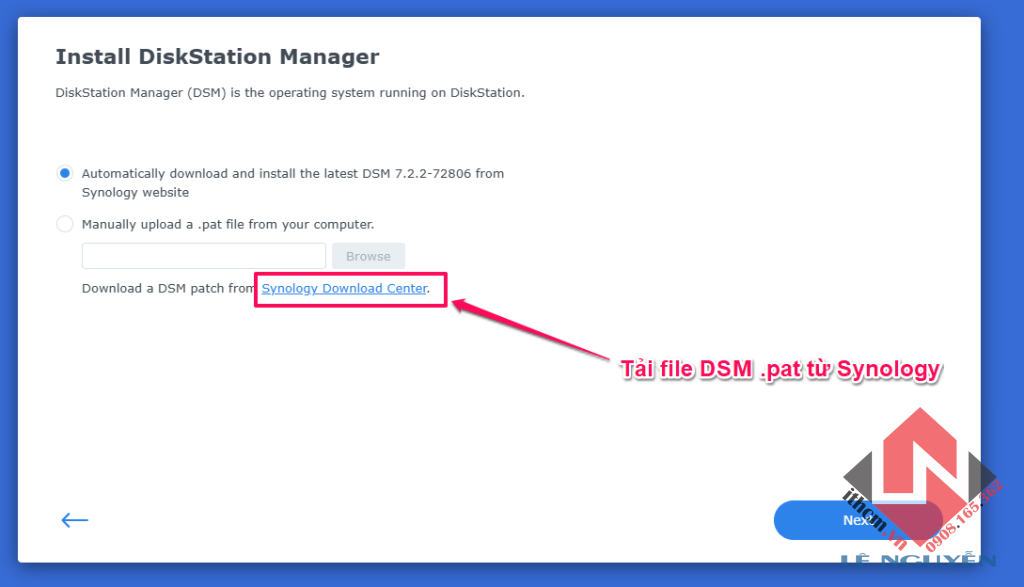 Xử lý & hỗ trợ AE Update lên DSM 7.3 bị mất kết nối đến NAS SYNOLOGY