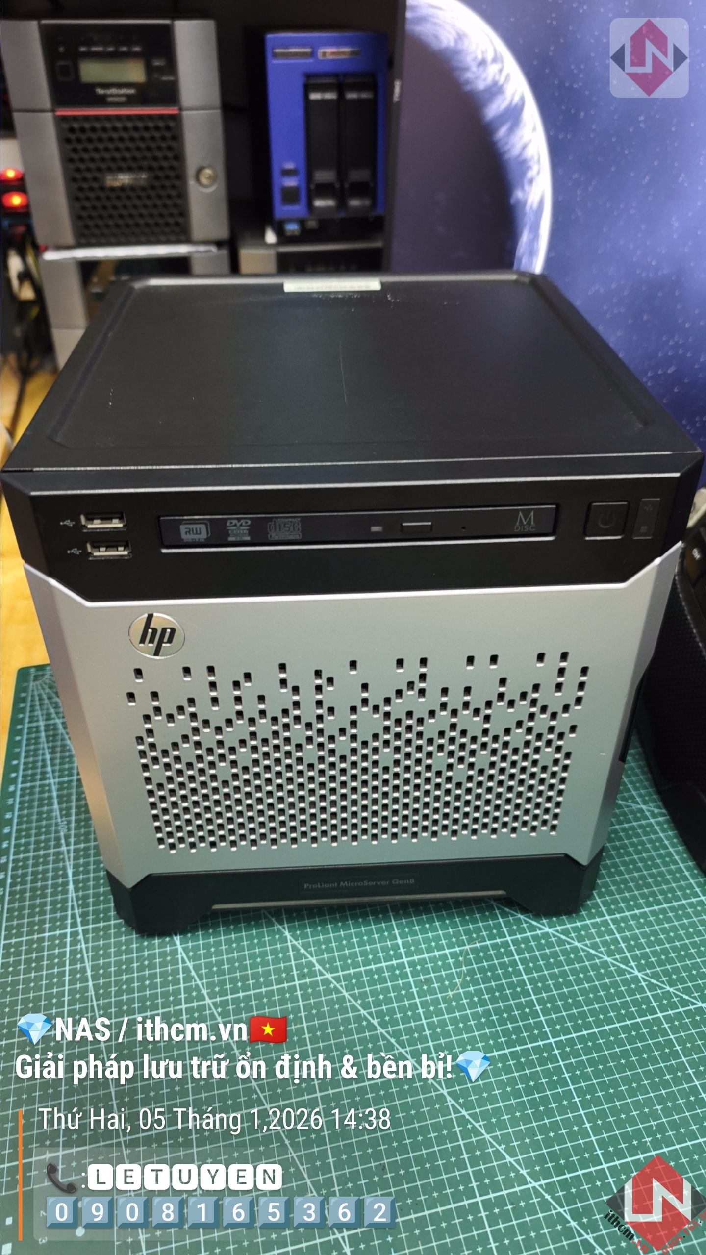 Nas Hp Microserver Gen8 Xeon 1220 Mini Server chạy NAS Xpenology / TrueNas / Unraid 8 Nas Hp Microserver Gen8 Xeon 1220 Mini Server chạy NAS Xpenology / TrueNas / Unraid - Ảnh 8