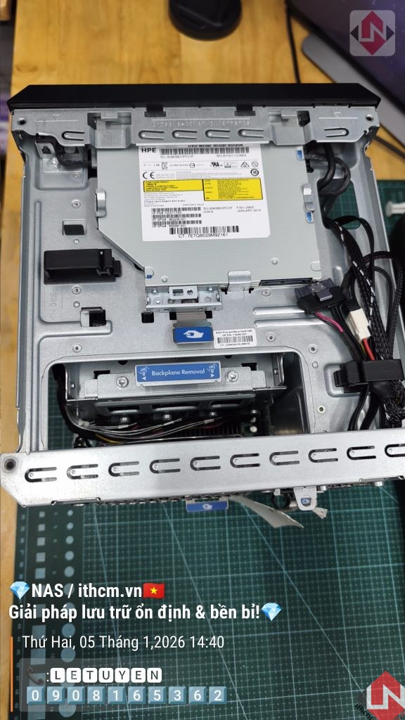 Nas Hp Microserver Gen8 Xeon 1220 Mini Server chạy NAS Xpenology / TrueNas / Unraid