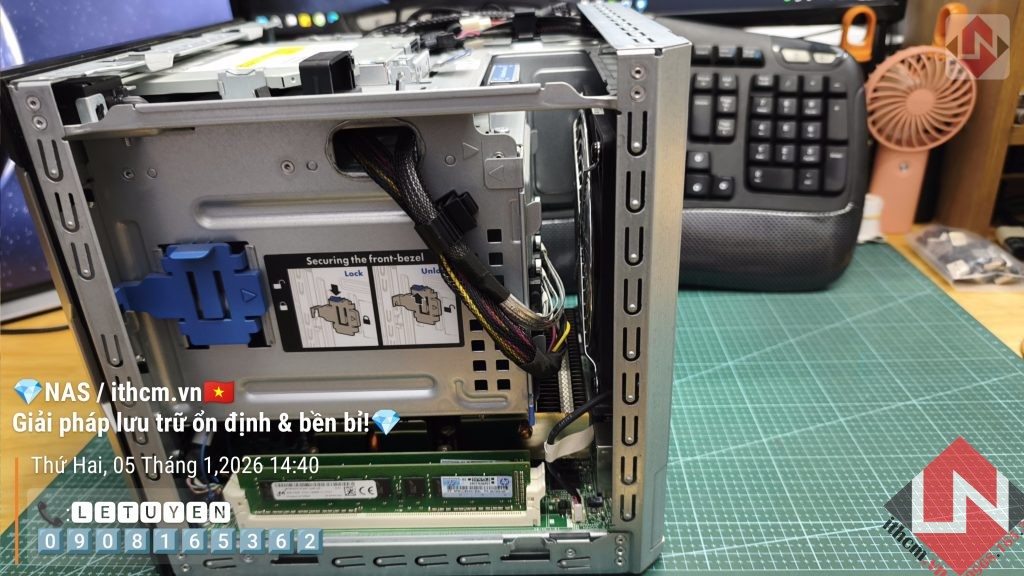 Nas Hp Microserver Gen8 Xeon 1220 Mini Server chạy NAS Xpenology / TrueNas / Unraid
