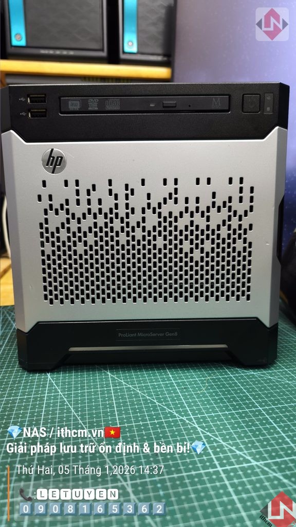 Nas Hp Microserver Gen8 Xeon 1220 Mini Server chạy NAS Xpenology / TrueNas / Unraid 20 Nas Hp Microserver Gen8 Xeon 1220 Mini Server chạy NAS Xpenology / TrueNas / Unraid