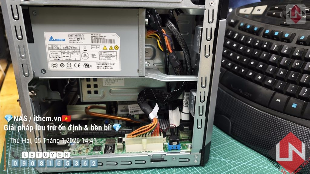 Nas Hp Microserver Gen8 Xeon 1220 Mini Server chạy NAS Xpenology / TrueNas / Unraid