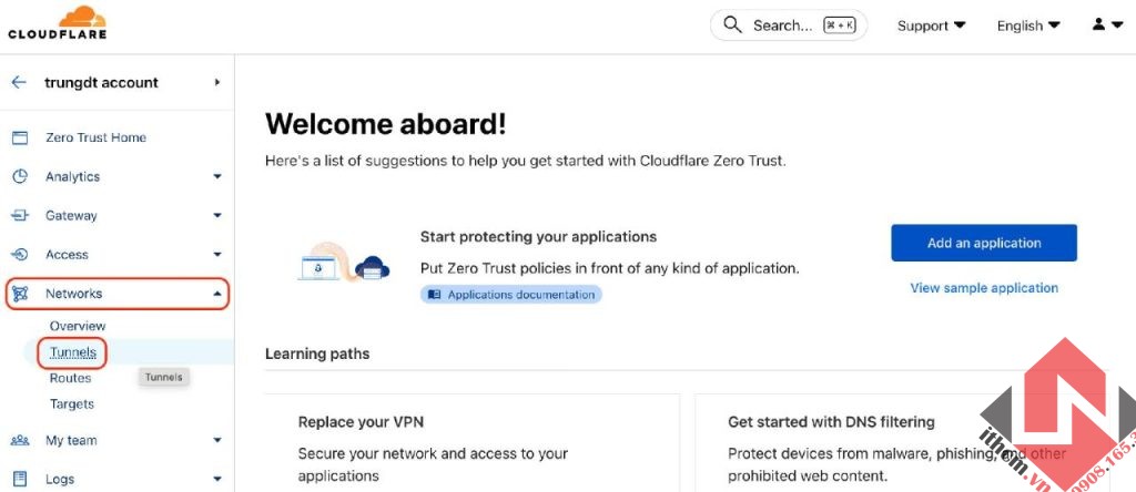 Hướng dẫn truy cập ứng dụng Synology NAS từ xa qua Cloudflare tunnel