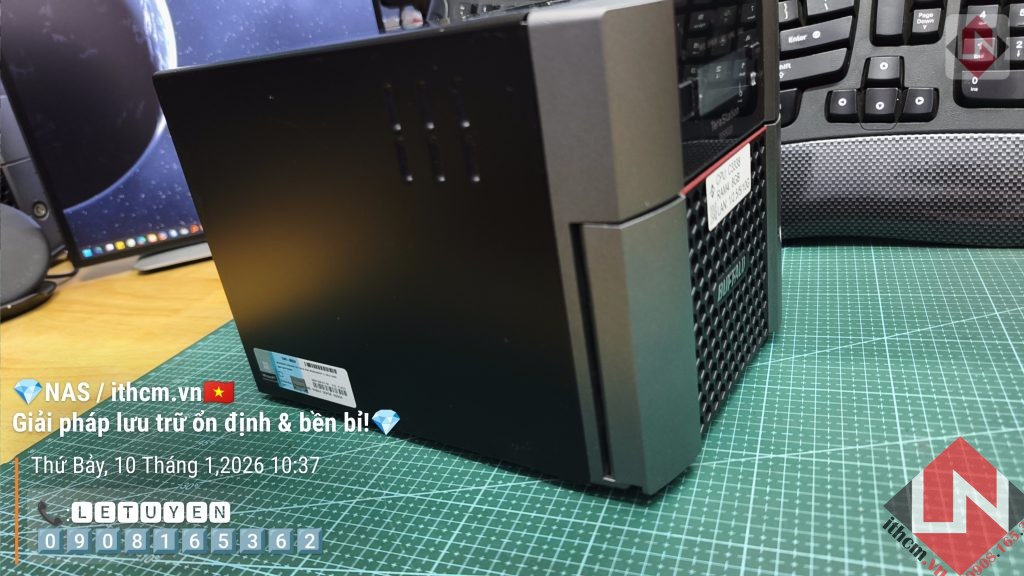 NAS Buffalo C3338 2-Bay 2.5/10GbE – Chất lượng, tiết kiệm điện, chạy mượt DSM Xpenology