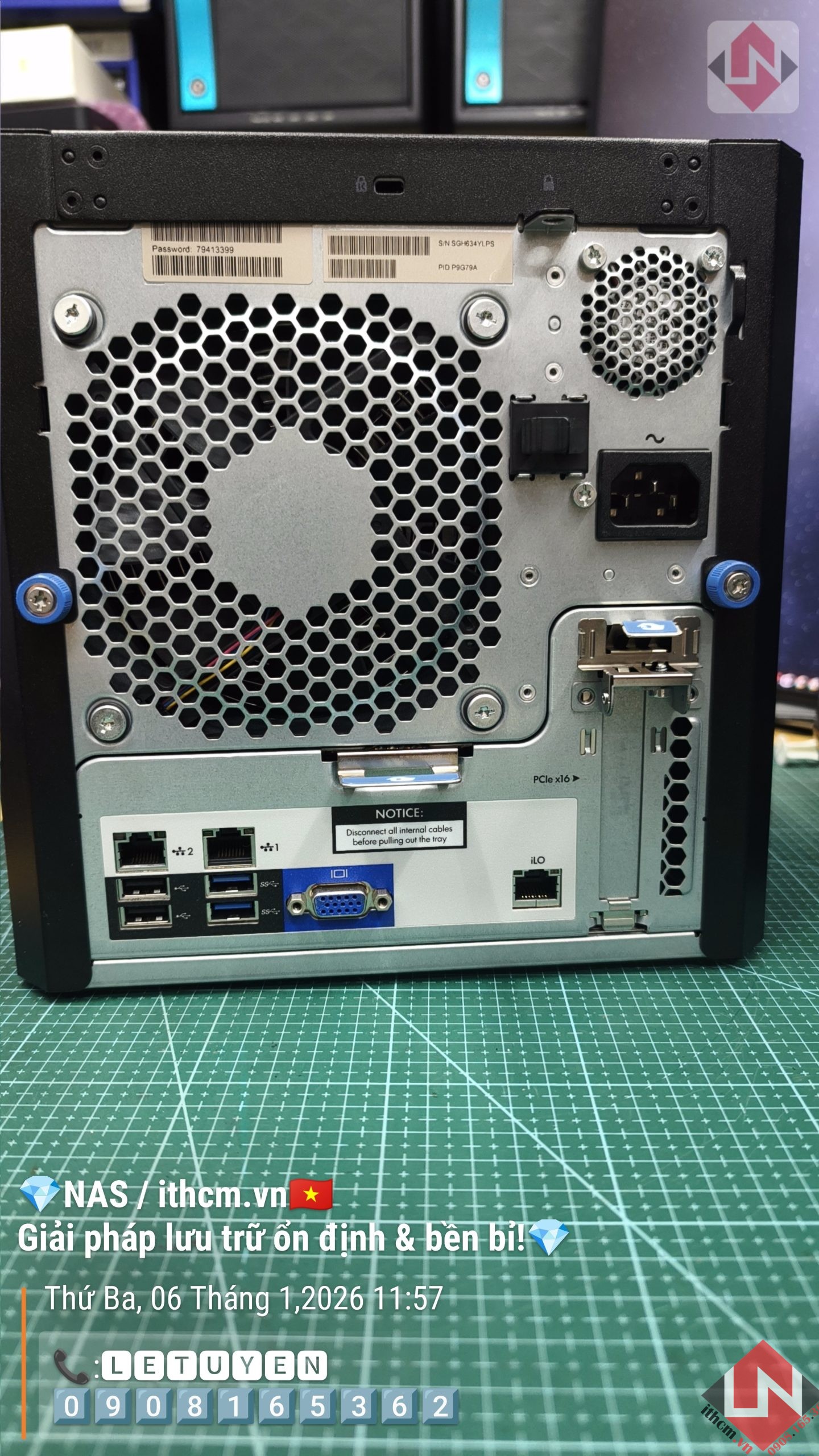 Nas Hp Microserver Gen8 Xeon 1220 - version Blue- chạy NAS Xpenology / TrueNas / Unraid 2 Nas Hp Microserver Gen8 Xeon 1220 - version Blue- chạy NAS Xpenology / TrueNas / Unraid - Ảnh 2