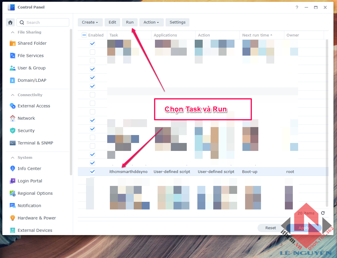Hướng dẫn kiểm tra sức khỏe ổ cứng trên NAS Synology / Xpenology