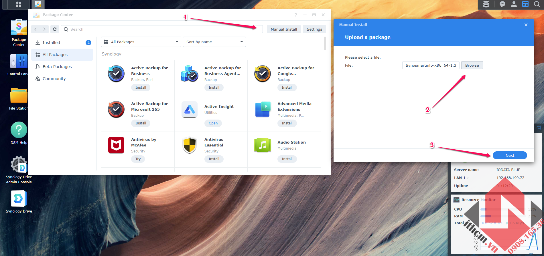 Hướng dẫn kiểm tra sức khỏe ổ cứng trên NAS Synology / Xpenology