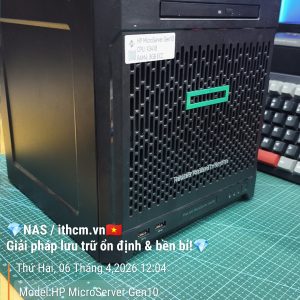 Máy chủ Mini HP MicroServer Gen10 x3418 nhỏ gọn để Build NAS