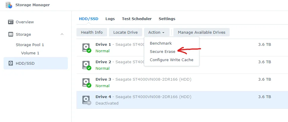 Khắc Phục Lỗi Synology Báo Bad Sector Liên Tục Nhưng Ổ Cứng Vẫn Bình Thường (Lỗi Ảo) 5 Khắc Phục Lỗi Synology Báo Bad Sector Liên Tục Nhưng Ổ Cứng Vẫn Bình Thường (Lỗi Ảo)