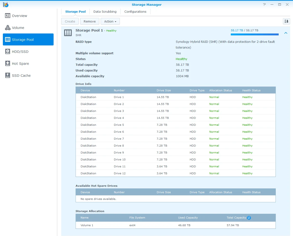 Khắc Phục Lỗi Synology Báo Bad Sector Liên Tục Nhưng Ổ Cứng Vẫn Bình Thường (Lỗi Ảo) 6 Khắc Phục Lỗi Synology Báo Bad Sector Liên Tục Nhưng Ổ Cứng Vẫn Bình Thường (Lỗi Ảo)